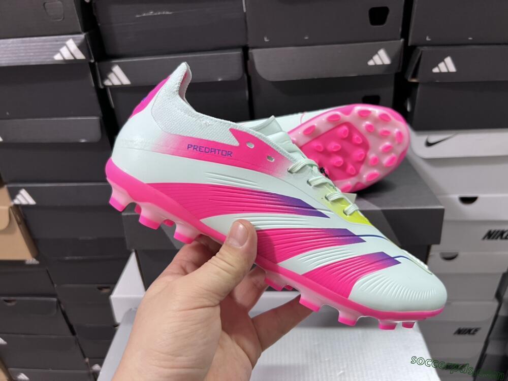 Adidas Predator Elite 24 MG Low-Tops Football Boots - Jade/Purple/Pink