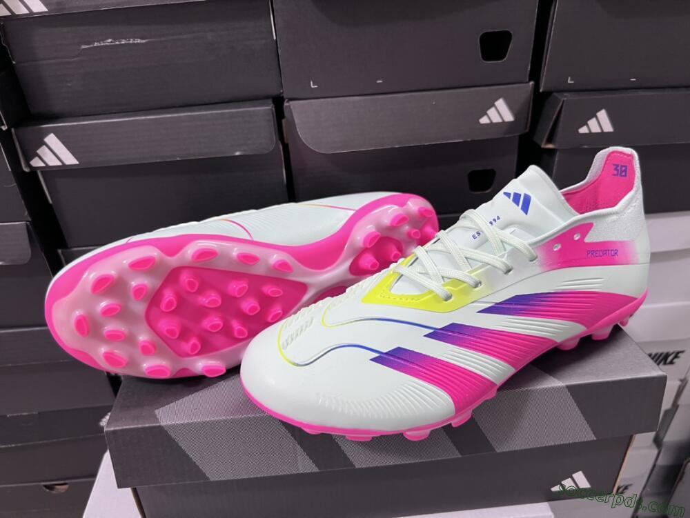 Adidas Predator Elite 24 MG Low-Tops Football Boots - Jade/Purple/Pink