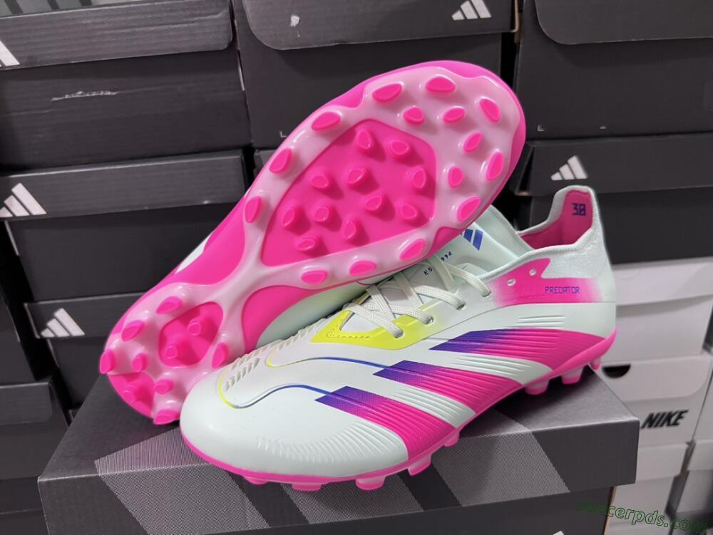 Adidas Predator Elite 24 MG Low-Tops Football Boots - Jade/Purple/Pink