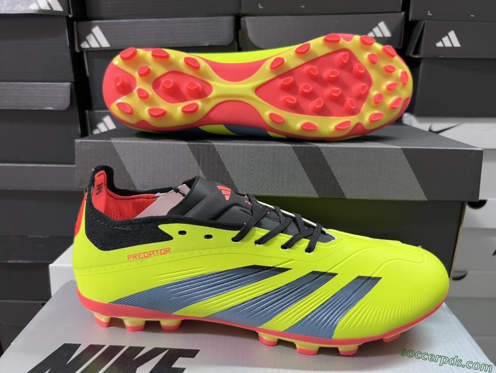 Adidas Predator Elite 24 MG Low-Tops Football Boots - Yellow/Black/Red