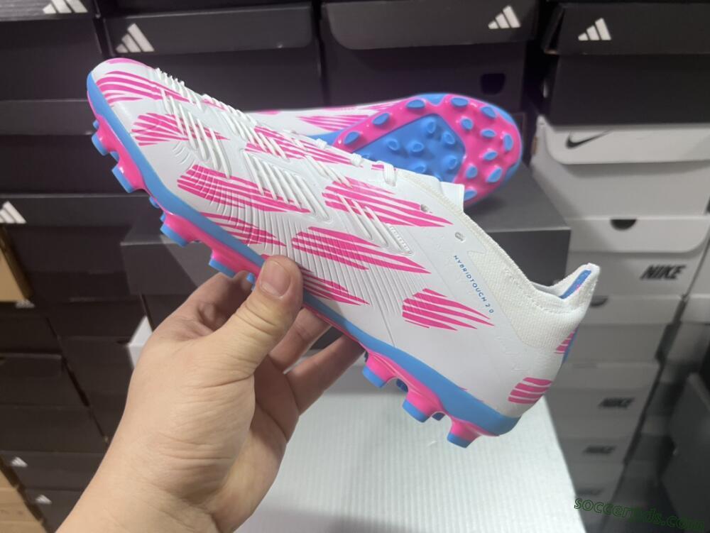 Adidas Predator Elite 24 MG Low-Tops Football Boots - White/Blue/Pink