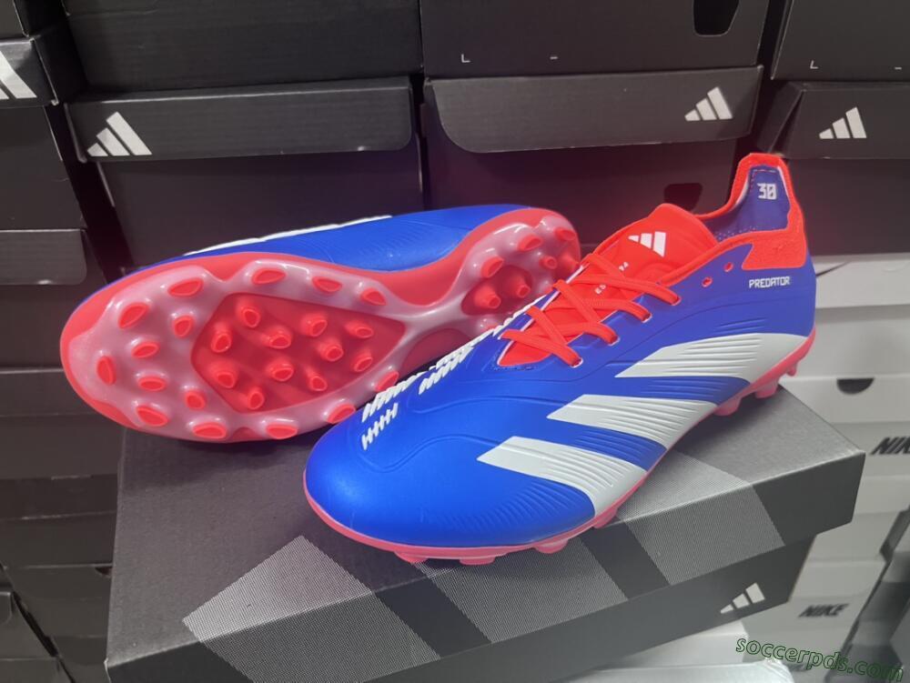 Adidas Predator Elite 24 MG Low-Tops Football Boots - Blue/White/Red