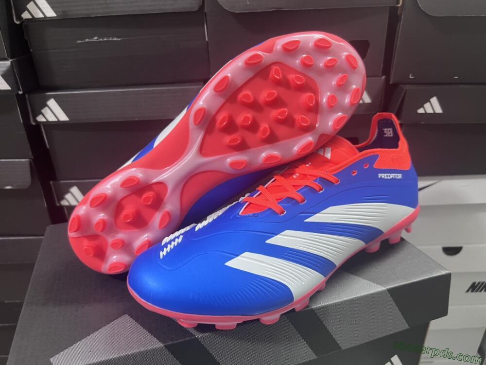 Adidas Predator Elite 24 MG Low-Tops Football Boots - Blue/White/Red