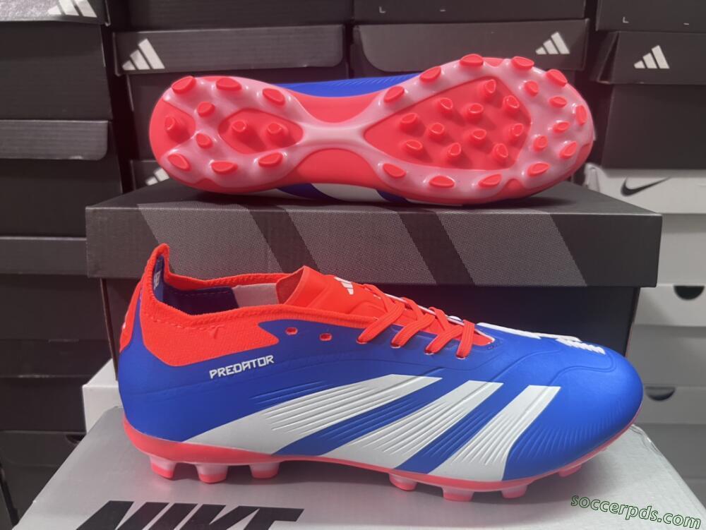 Adidas Predator Elite 24 MG Low-Tops Football Boots - Blue/White/Red