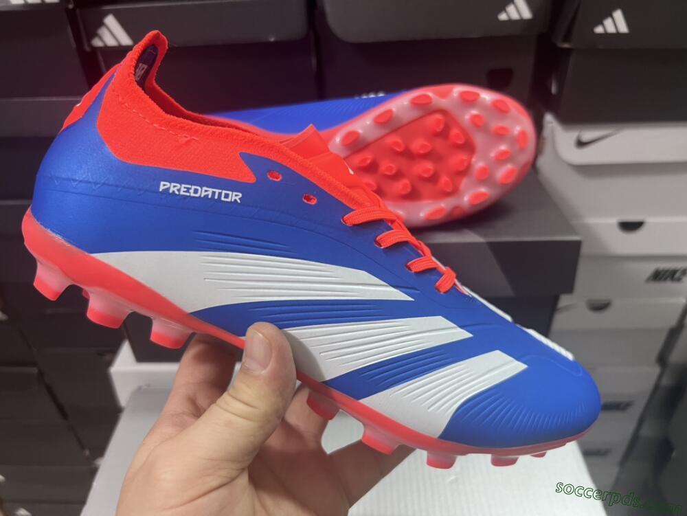 Adidas Predator Elite 24 MG Low-Tops Football Boots - Blue/White/Red