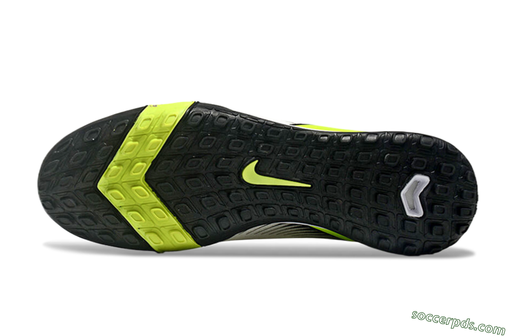 Nike Air Zoom Mercurial Superfly 10 Elite TF High-Tops Football Shoes - White/Black/Yellow 7