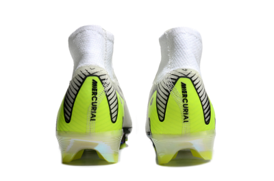 Nike Air Zoom Mercurial Superfly 10 Elite FG High-Tops Football Boots - White/Black/Yellow/Gold