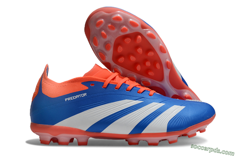 Adidas Predator Elite 24 MG Low-Tops Football Boots - Blue/White/Red 1