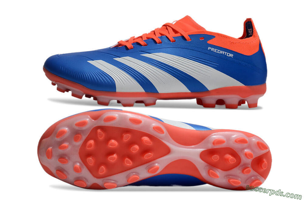 Adidas Predator Elite 24 MG Low-Tops Football Boots - Blue/White/Red 0