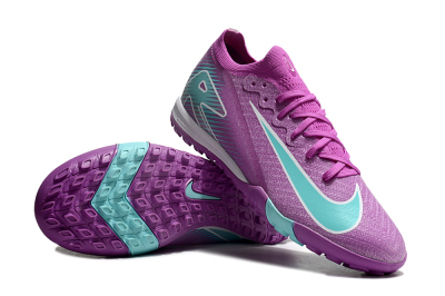 Nike Air Zoom Mercurial Vapor 16 Elite TF Low-Tops Football Shoes - Purple/Jade/White