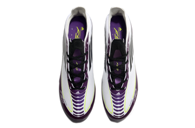 Messi x Adidas F50 Elite MG Low-Tops Football Boots - White/Black/Purple