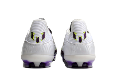 Messi x Adidas F50 Elite MG Low-Tops Football Boots - White/Black/Purple