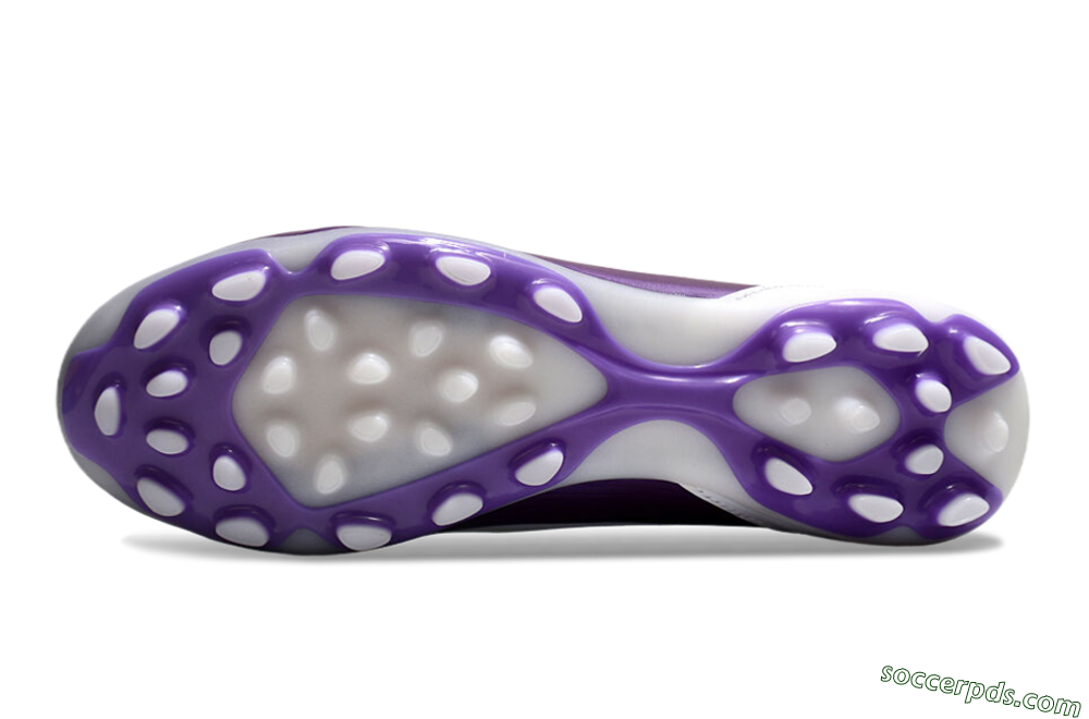 Messi x Adidas F50 Elite MG Low-Tops Football Boots - White/Black/Purple 6