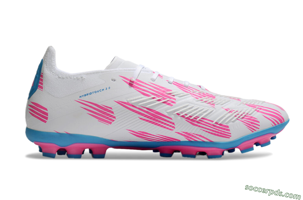 Adidas Predator Elite 24 MG Low-Tops Football Boots - White/Blue/Pink 5