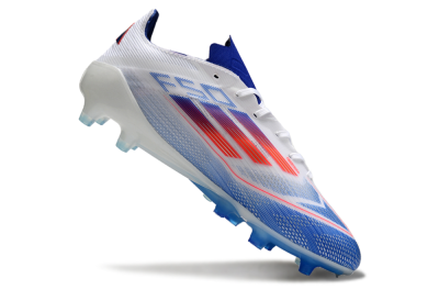 Adidas F50 Elite AG Low-Tops Football Boots - White/Blue/Red