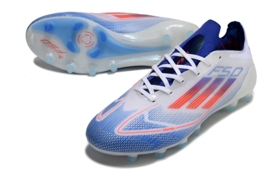 Adidas F50 Elite AG Low-Tops Football Boots - White/Blue/Red