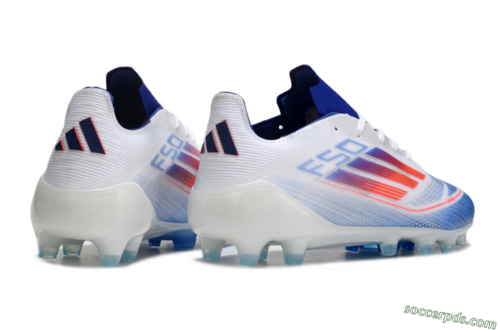 Adidas F50 Elite AG Low-Tops Football Boots - White/Blue/Red 7