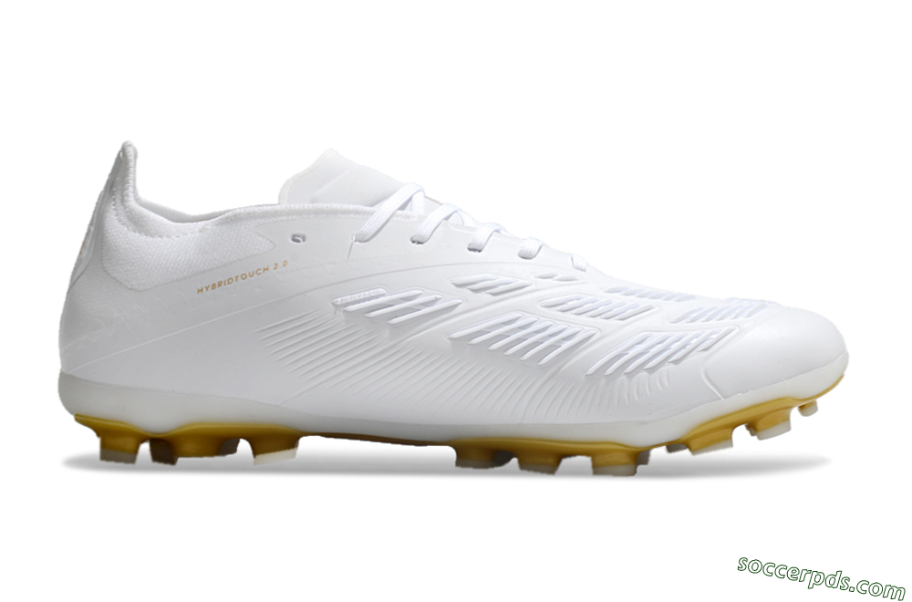 Adidas Predator Elite 24 MG Low-Tops Football Boots - White/Gold 5