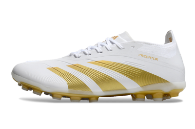 Adidas Predator Elite 24 MG Low-Tops Football Boots - White/Gold