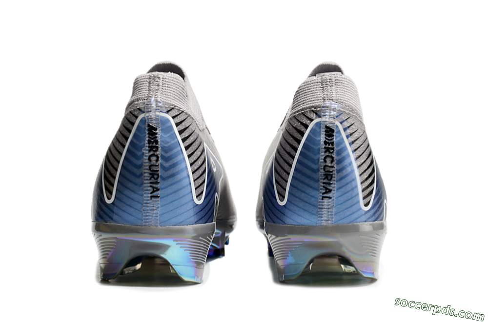 Nike Air Zoom Mercurial Vapor 16 Elite FG Low-Tops Football Boots - Grey/Black/Blue 5