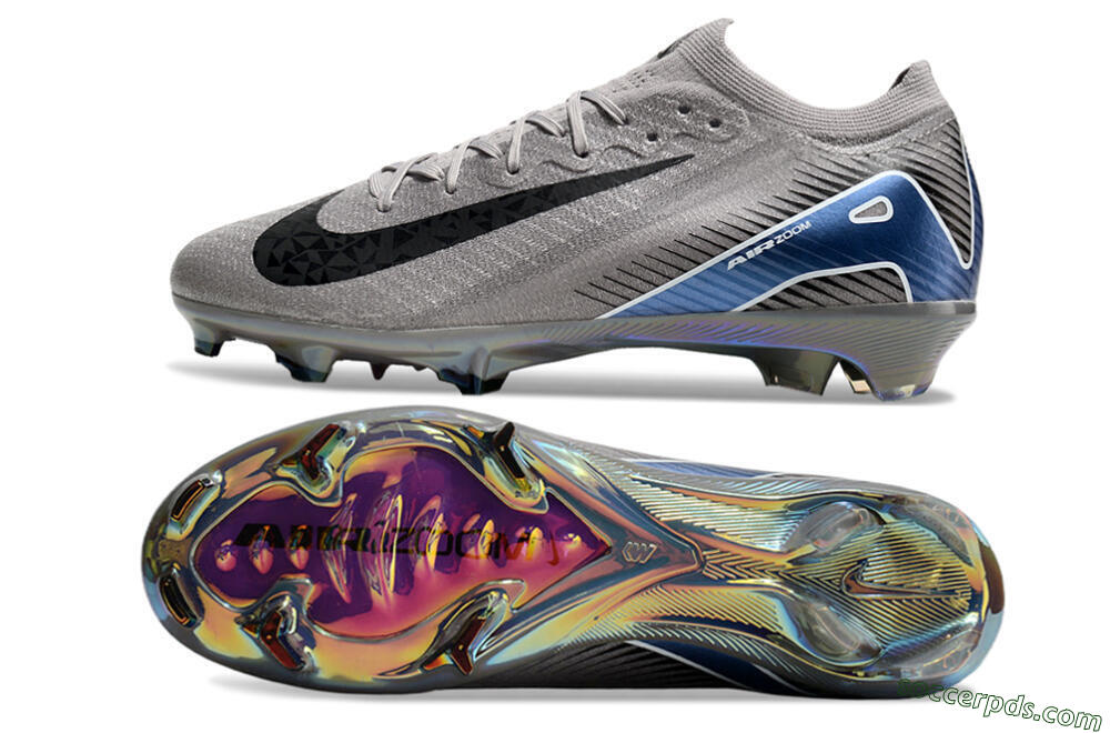 Nike Air Zoom Mercurial Vapor 16 Elite FG Low-Tops Football Boots - Grey/Black/Blue 0