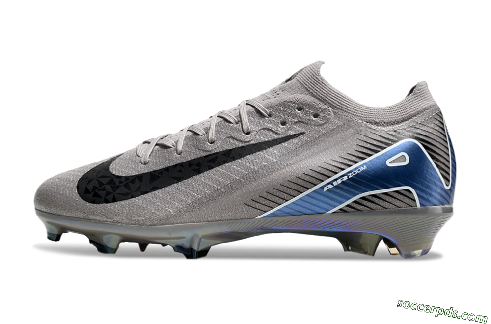 Nike Air Zoom Mercurial Vapor 16 Elite FG Low-Tops Football Boots - Grey/Black/Blue 2