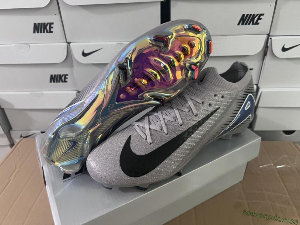 Nike Air Zoom Mercurial Vapor 16 Elite FG Low-Tops Football Boots - Grey/Black/Blue