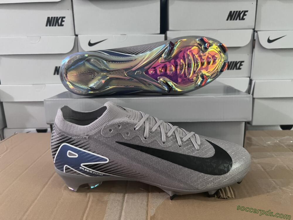 Nike Air Zoom Mercurial Vapor 16 Elite FG Low-Tops Football Boots - Grey/Black/Blue