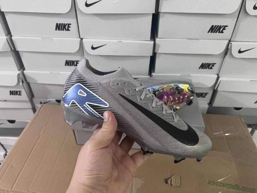 Nike Air Zoom Mercurial Vapor 16 Elite FG Low-Tops Football Boots - Grey/Black/Blue