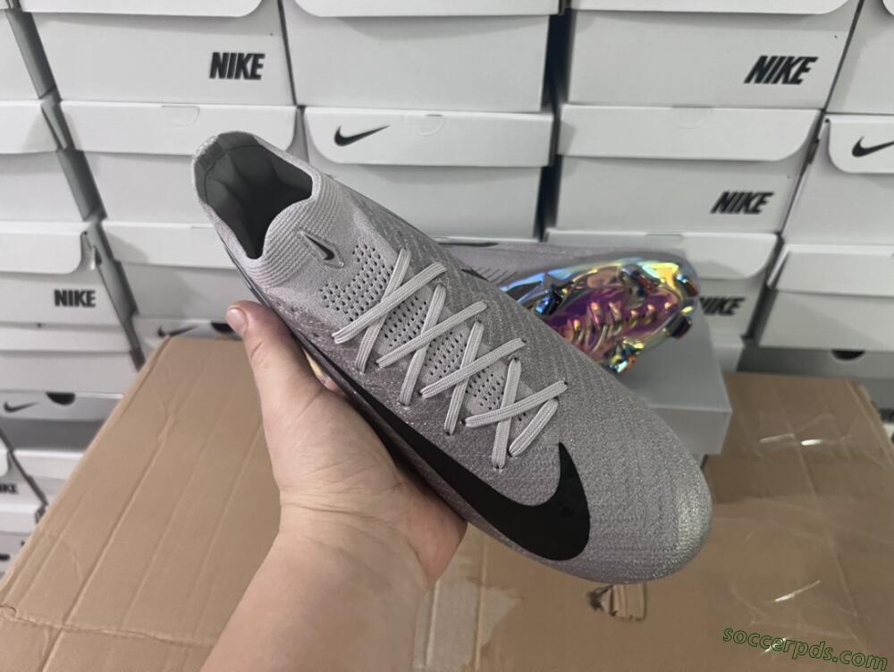 Nike Air Zoom Mercurial Vapor 16 Elite FG Low-Tops Football Boots - Grey/Black/Blue