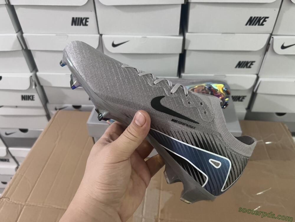 Nike Air Zoom Mercurial Vapor 16 Elite FG Low-Tops Football Boots - Grey/Black/Blue