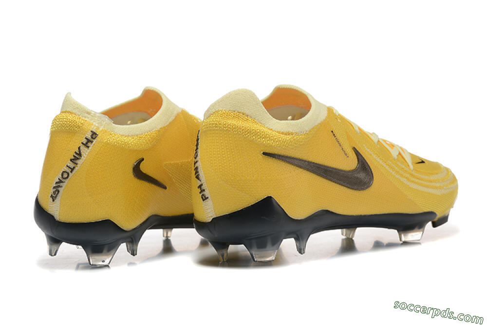 Nike Phantom Luna Elite FG Low-Tops Football Boots - Yellow/White/Black 9
