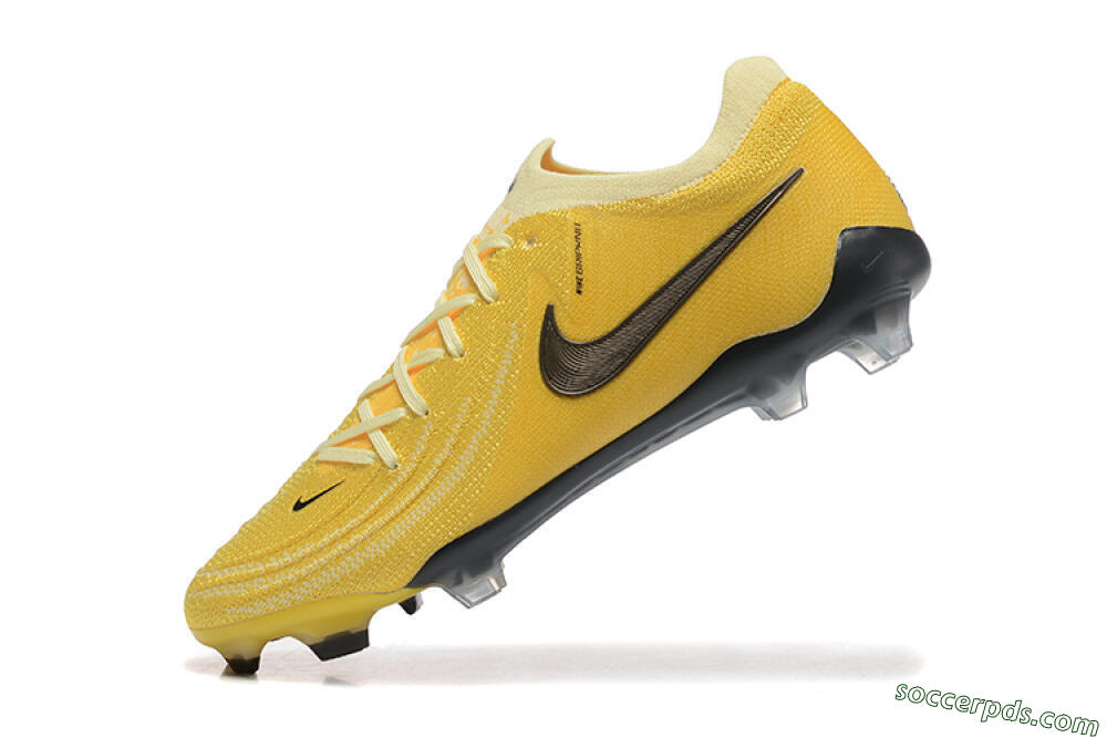 Nike Phantom Luna Elite FG Low-Tops Football Boots - Yellow/White/Black 8