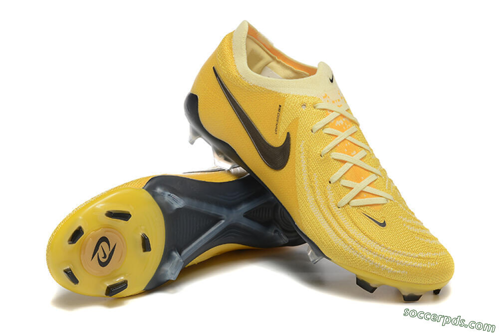 Nike Phantom Luna Elite FG Low-Tops Football Boots - Yellow/White/Black 4