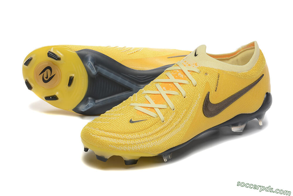 Nike Phantom Luna Elite FG Low-Tops Football Boots - Yellow/White/Black 3