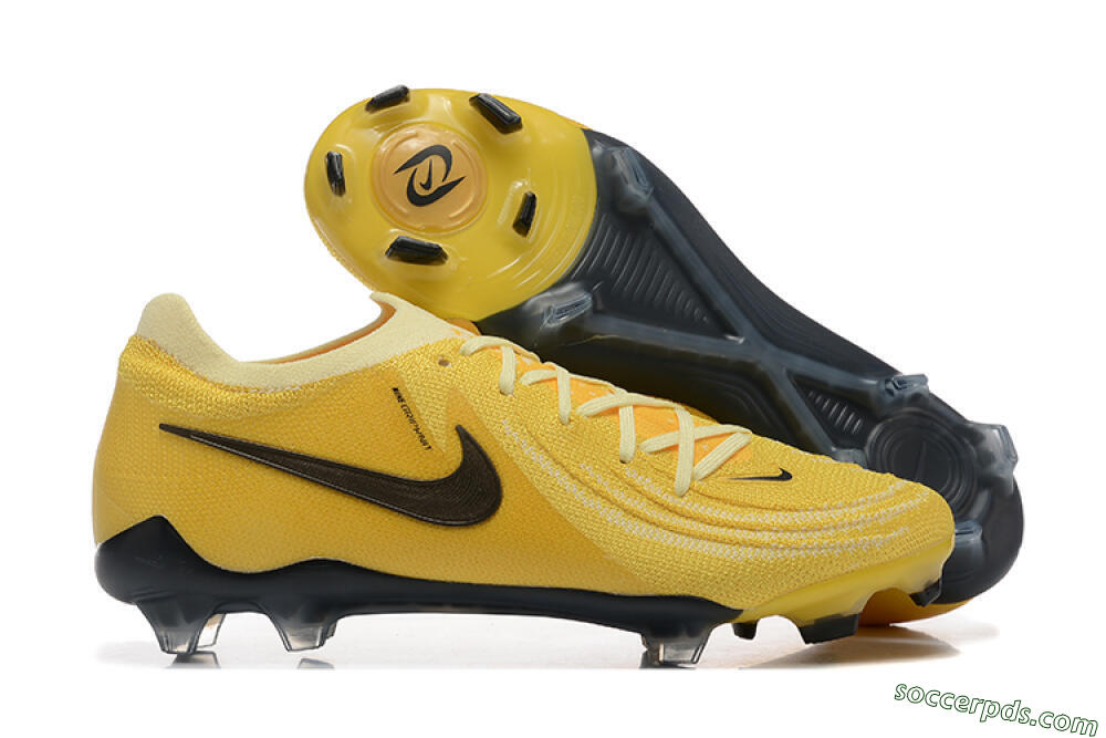 Nike Phantom Luna Elite FG Low-Tops Football Boots - Yellow/White/Black 1