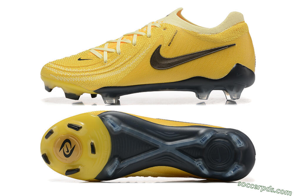 Nike Phantom Luna Elite FG Low-Tops Football Boots - Yellow/White/Black 0