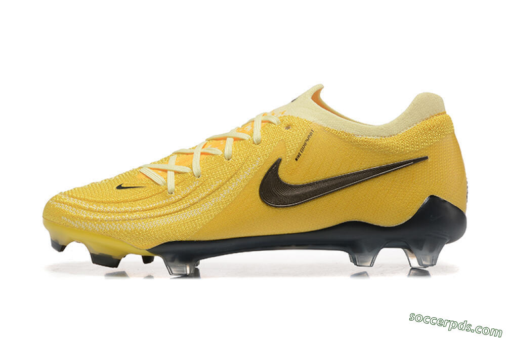 Nike Phantom Luna Elite FG Low-Tops Football Boots - Yellow/White/Black 2