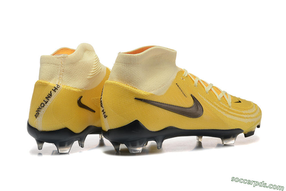 Nike Phantom Luna Elite FG High-Tops Football Boots - Yellow/White/Black 9