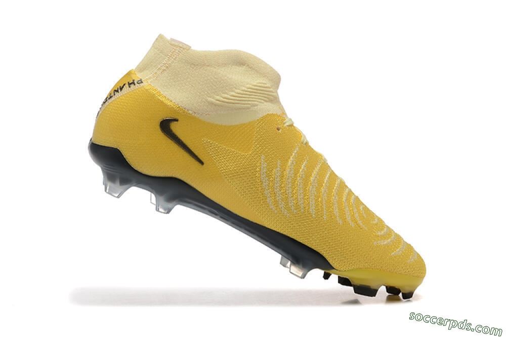 Nike Phantom Luna Elite FG High-Tops Football Boots - Yellow/White/Black 7