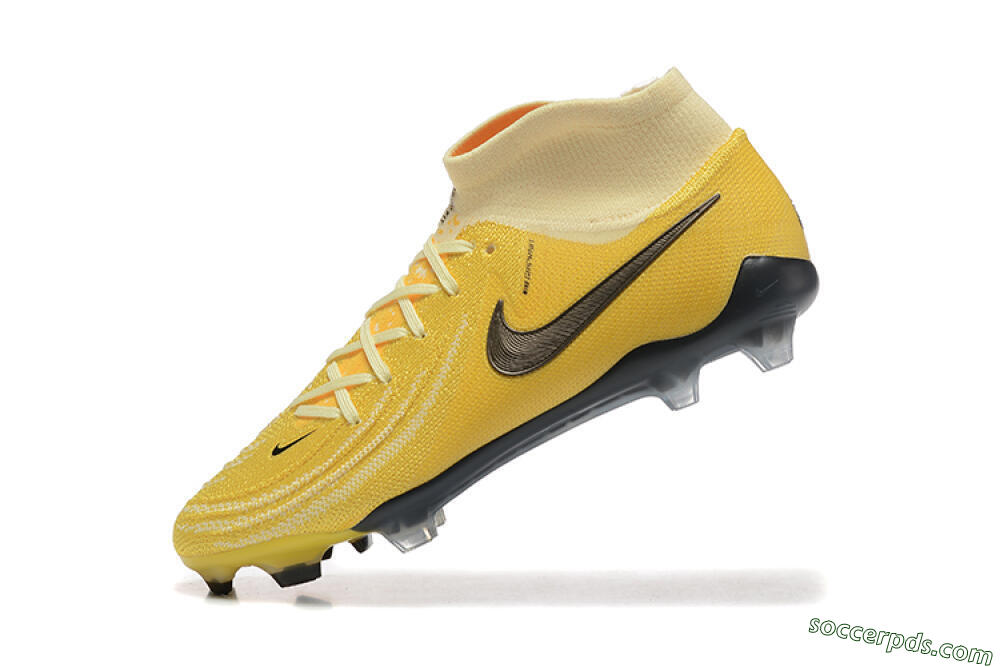 Nike Phantom Luna Elite FG High-Tops Football Boots - Yellow/White/Black 8