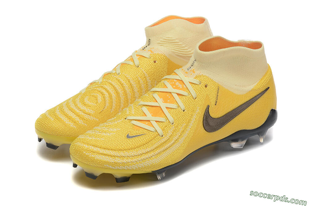 Nike Phantom Luna Elite FG High-Tops Football Boots - Yellow/White/Black 6
