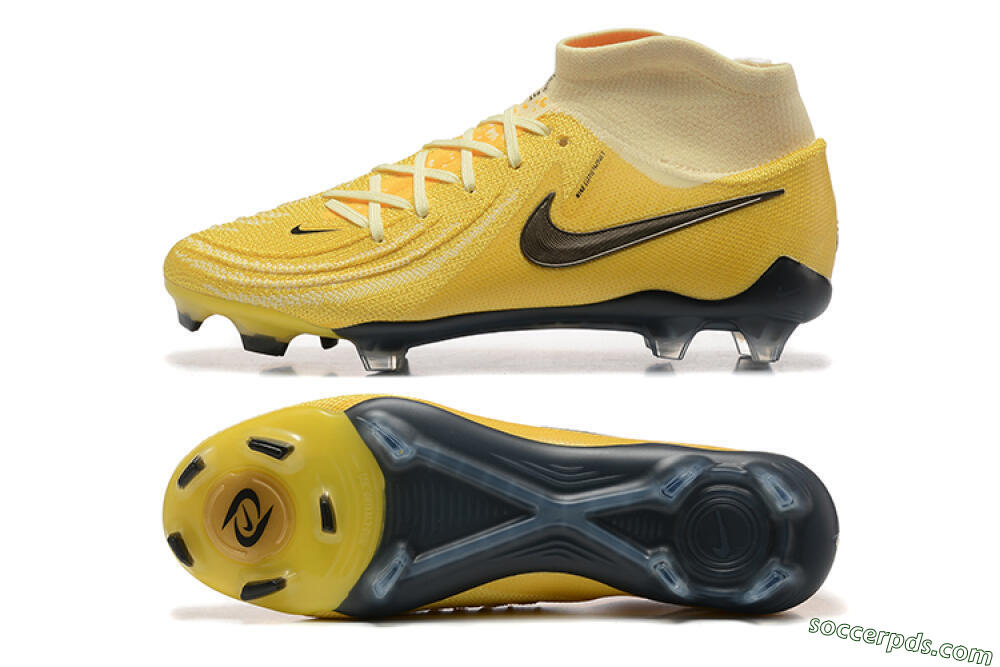 Nike Phantom Luna Elite FG High-Tops Football Boots - Yellow/White/Black 0