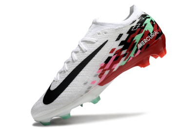 Nike Air Zoom Mercurial Vapor 16 Elite FG Low-Tops Football Boots - White/Black/Pink/Green