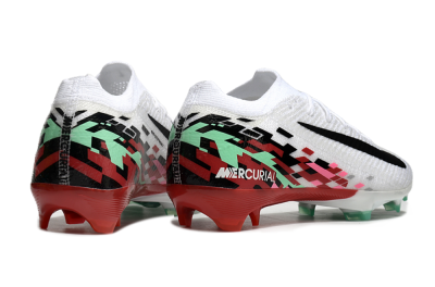 Nike Air Zoom Mercurial Vapor 16 Elite FG Low-Tops Football Boots - White/Black/Pink/Green