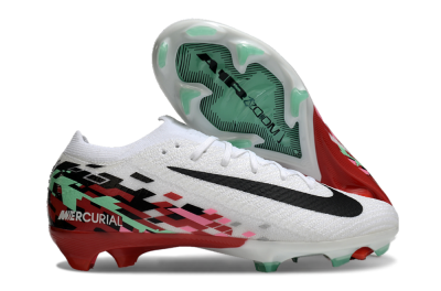 Nike Air Zoom Mercurial Vapor 16 Elite FG Low-Tops Football Boots - White/Black/Pink/Green