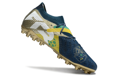 Puma Future Ultimate MG Low-Tops Football Boots - Blue/White/Gold