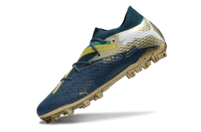 Puma Future Ultimate MG Low-Tops Football Boots - Blue/White/Gold