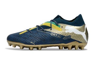 Puma Future Ultimate MG Low-Tops Football Boots - Blue/White/Gold