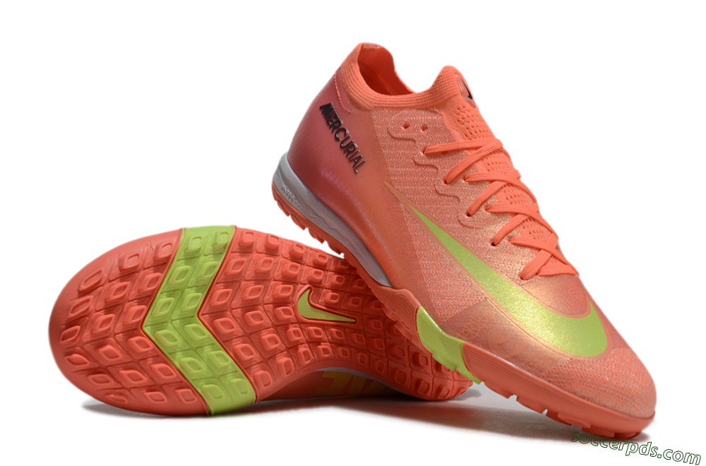 Nike Air Zoom Mercurial Vapor 15 Elite TF Low-Tops Football Shoes - Red/Yellow/White 3